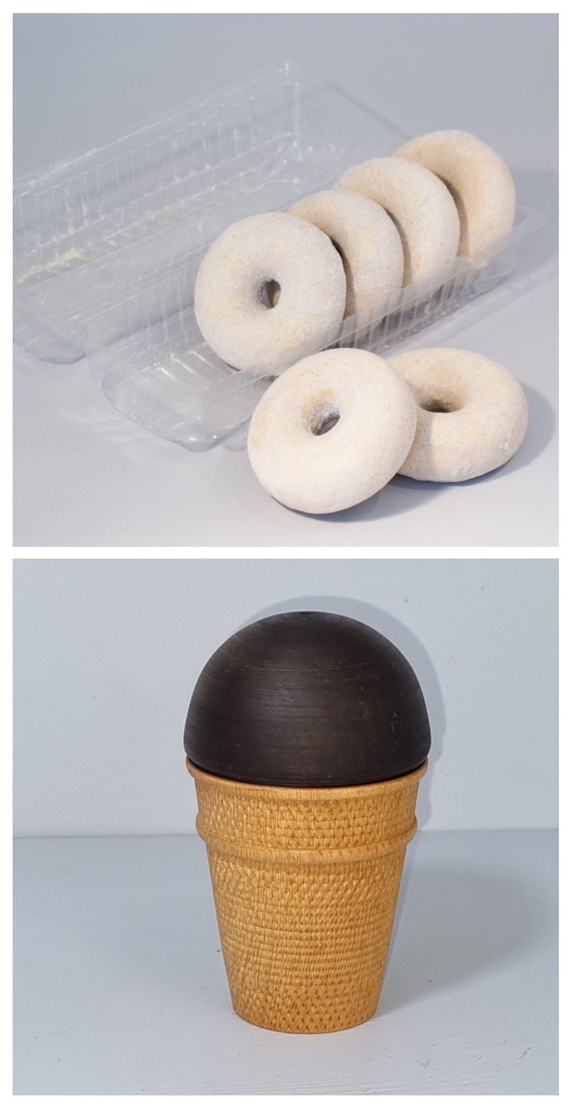 Donuty i lody z drewna Donuty i lody z drewna