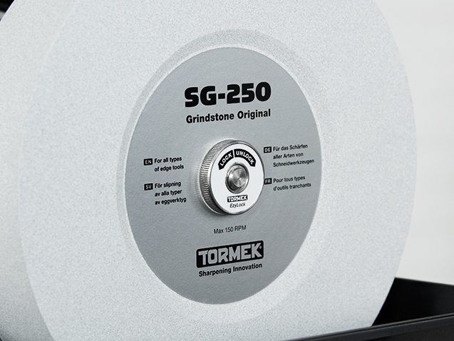 System blokowania ściernicy Ezy - ostrzarka Tormek T-8