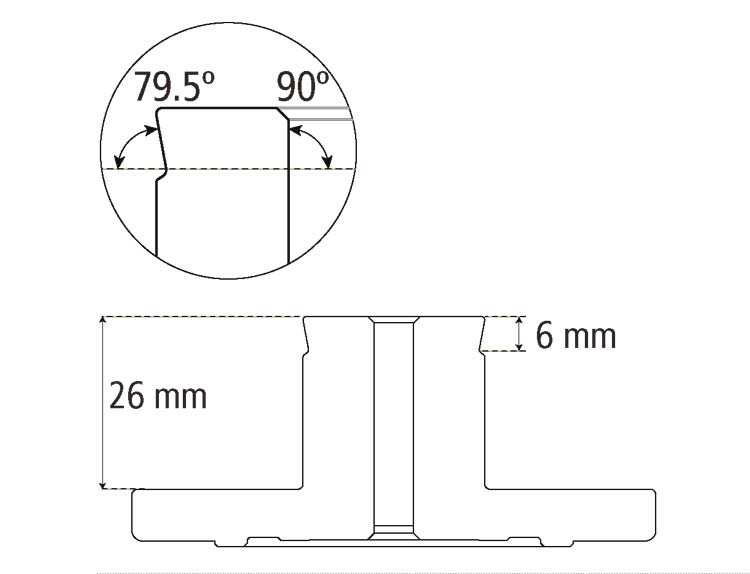 Wymiary szczęk tokarskich z otwoterm 9 mm 62327 Record Power