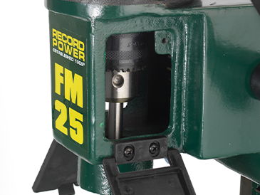 Okienko rewizyjne głowicy w dłutownicy FM25 Record Power