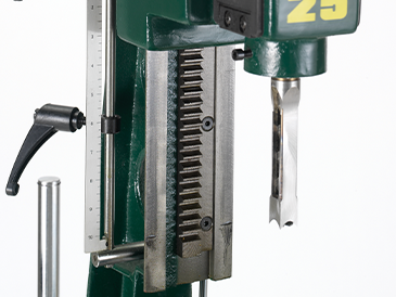 Mechanizm zębatkowy głowicy w dłutownicy FM25 Record Power