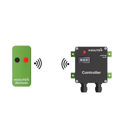 Konfiguracja prosta - pilot i sterownik SHUTR