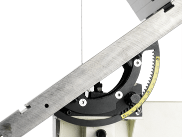 Mechanizm zębatkowy do pochylania stołu pilarki Sabre450