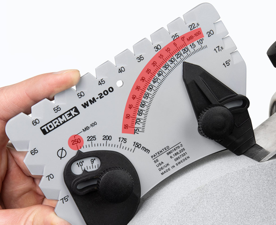 Ustawianie kąta na nowym kątomierzu WM-200 Tormek