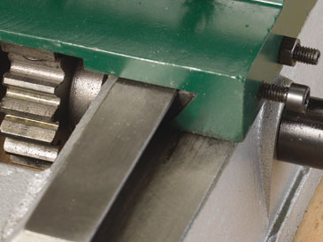 Prowadnice stołu w dłutarce BM16 Record Power