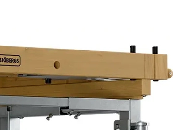 Blat bukowy 43 mm EDU 1300 Grubość blatu 43 mm w stole EDU 1300 Sjobergs