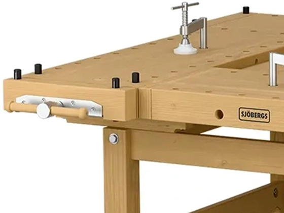 Bukowy blat stołu EDU 1300 Blat z litego buku 43 mm w stole EDU 1300 Sjobergs