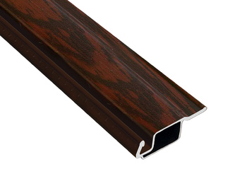 Profil aluminiowy do moskitiery A3 drewnopodobny mahoniowy RAL 8015 - 3m