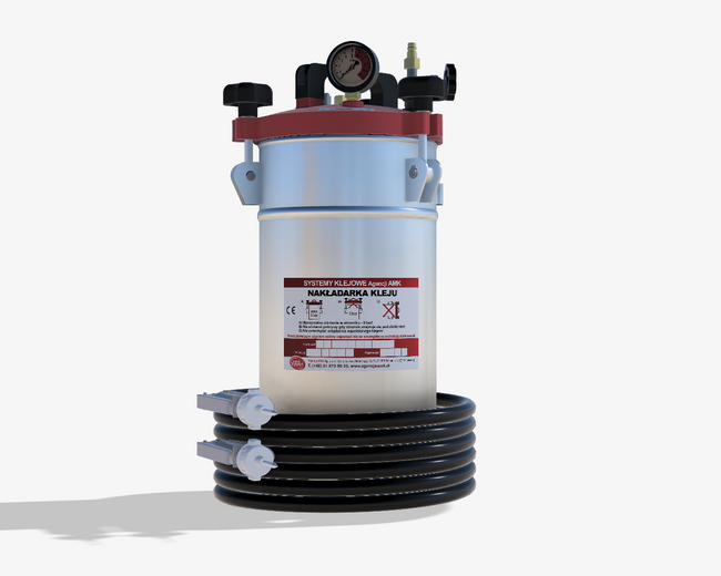 Nakładarka 10 kg do klejów PUR z pistoletem standardowym o zwiększonym przepływie sterowanym ręcznie