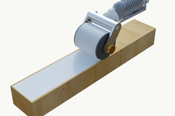 Dysza walcowa z wałkiem gumowym, szerokość 70 mm