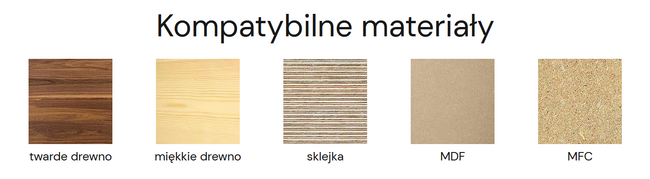 Szablon Peanut MINI ® + frez 12.7 mm