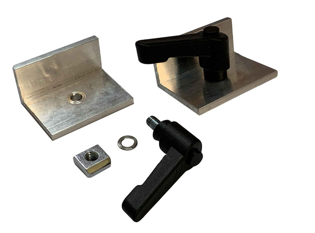 Ogranicznik z dźwignią zaciskową, para