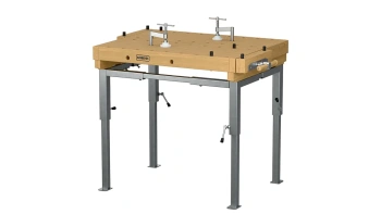 Stół stolarski 2-stanowiskowy EDU 1300 Sjöbergs z metalowym stelażem
