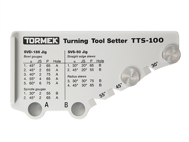 Przyrząd do ustawiania kąta ostrza dłut/noży tokarskich TTS-100 Tormek