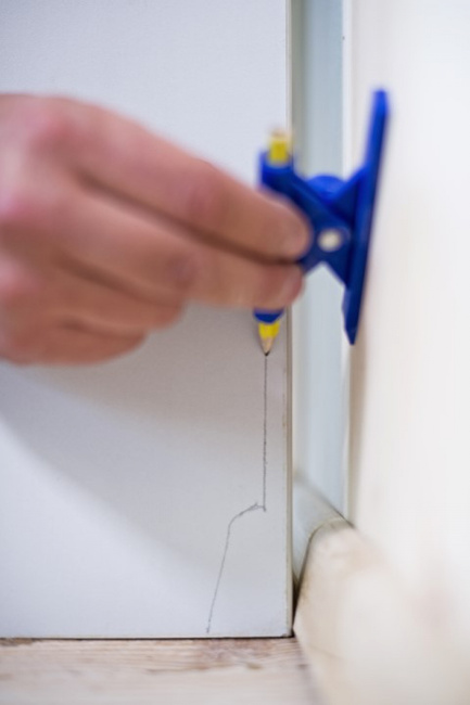 Przyrząd do znakowania z końcówką cyrkla - niebieski