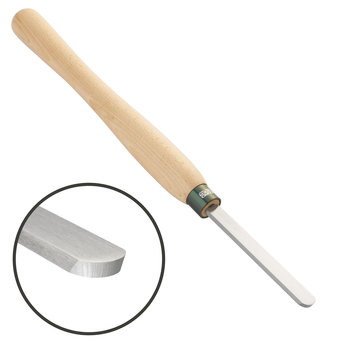 Dłuto tokarskie skrobak, płaskie zaokrąglone 19 mm (3/4"), trzonek 40.5 cm