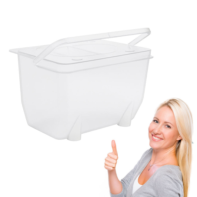 Pojemnik przeźroczysty na odpady kuchenne BIO 5l z pokrywką Handy Mate