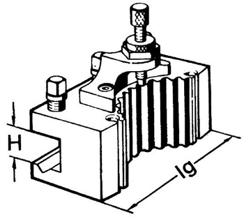 Szybkowymienny imak nożowy wielkość B Multifix BH 32130 (tokarki modele ZX)