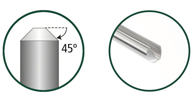 Dłuto tokarskie do misek 9.5 mm (3/8"), trzonek 40.5 cm