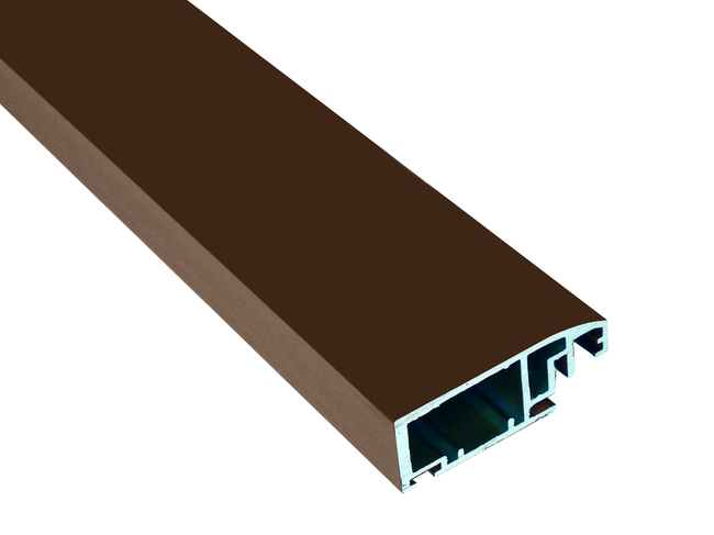 Profil aluminiowy A4 drzwiowy brązowy RAL 8028 do moskitiery ramowej - 3.2m