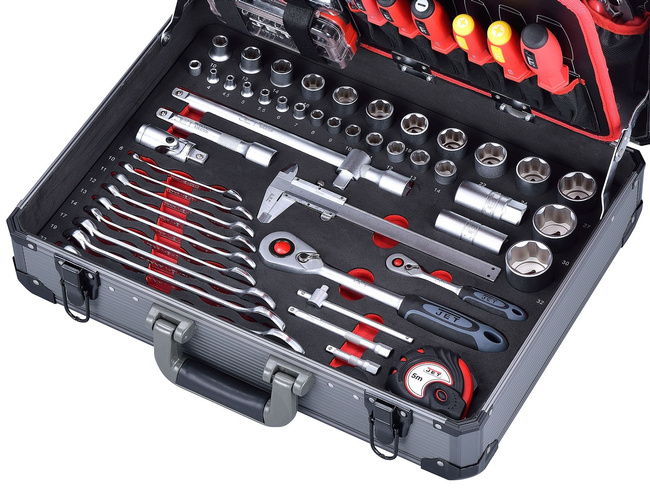 Walizka narzędziowa, 136 elementów Universal JET