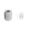 Tulejki, mufy meblowe M6 - ⌀10 x 10 mm - 50 szt.