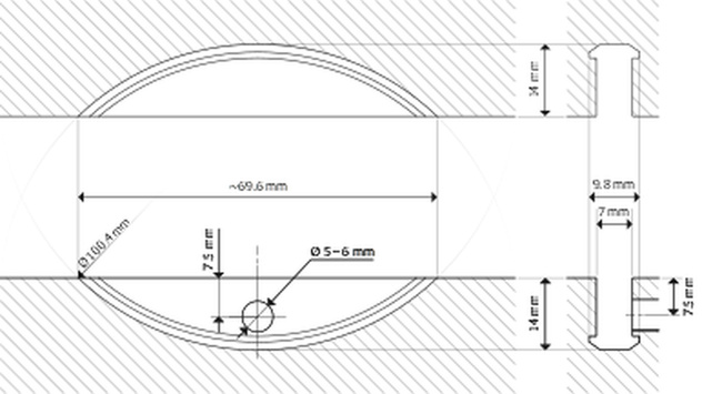 Złączka Clamex P-14 CNC Lamello - część męska