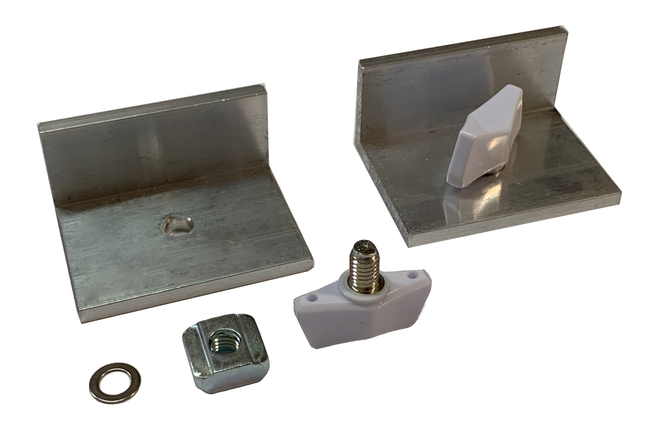 Ogranicznik z śrubą motylkową, para