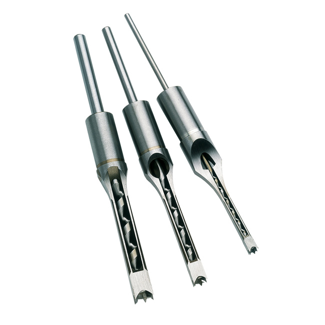 Wiertła do otworów kwadratowych 6.3, 9.5 i 12.7 mm (do RPM75, BM16, FM25) - 3 szt.