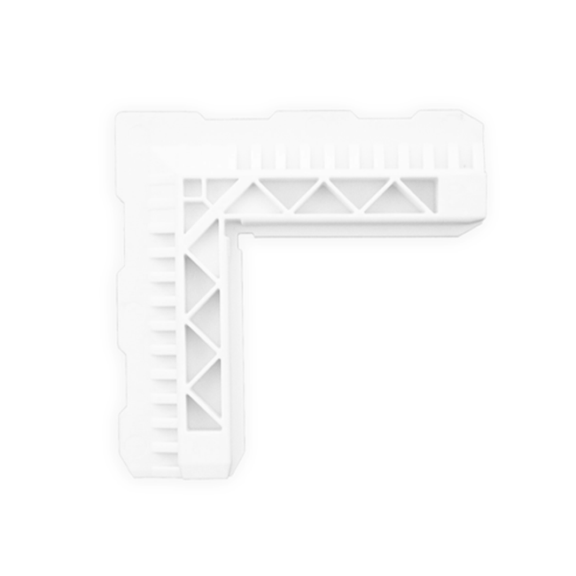 Narożnik do moskitiery, wewnętrzny z PCV A6 biały RAL 9016