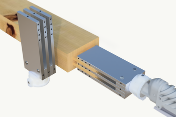 Dysza do czopów podwójna - żeńska 40 x 10 x 10 x 10 mm