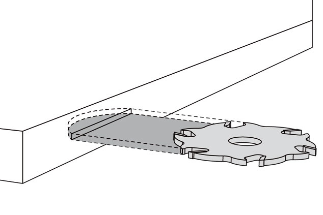 Frezarka do zaprawiania wad w drewnie Classic X (systener)  + frez 100x8x22 mm