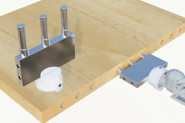 Dysza do gniazd pod kołki ? 10 mm - potrójna