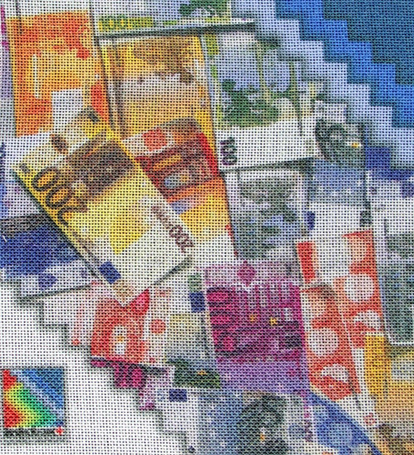 Poliester 9696-2055 błękit manganowy, szer. 153 cm - 1 mb.