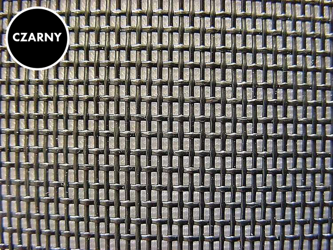 Siatka poliestrowa do moskitiery mocna, czarna szer. 1.2 m 15x11x0.8 mm XTRA Strong 