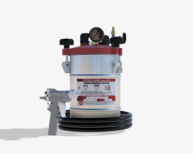 Nakładarka 5 kg do klejów PUR z pistoletem standardowym z rękojeścią sterowanym ręcznie