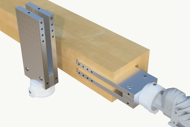 Dysza do czopów podwójna - męska 50 x 8 x 8 x 8 mm
