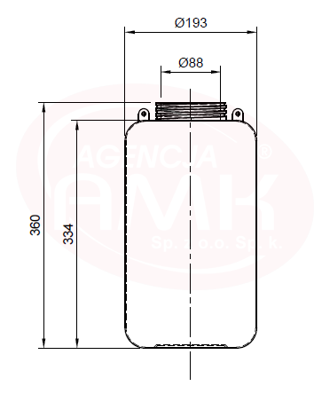 Wewnętrzny, pojemnik na klej 10kg