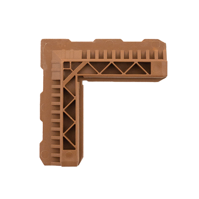 Narożnik do moskitiery, wewnętrzny z PCV A6 złoty dąb RAL 8003