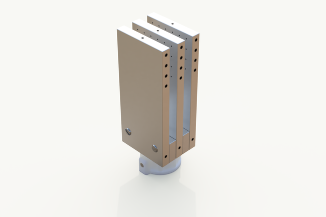 Dysza do czopów podwójna - żeńska 50 x 8 x 8 x 8 mm