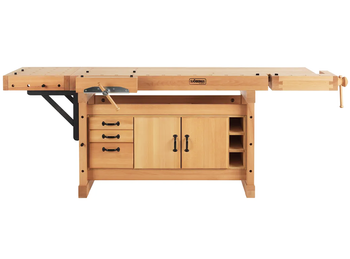 Stół stolarski Original 1900 Sjöbergs z szafką i poszerzeniem
