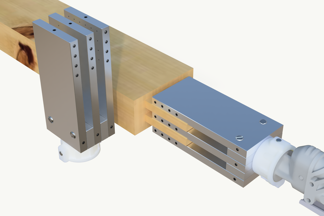 Dysza do czopów podwójna - żeńska 50 x 8 x 8 x 8 mm
