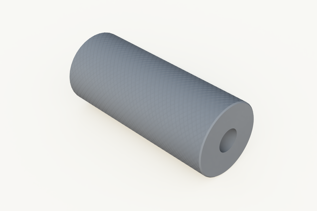Wałek gumowy/szary, szerokość 140 mm