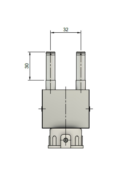 Dysza do gniazd pod kołki śr. 10 mm - podwójna