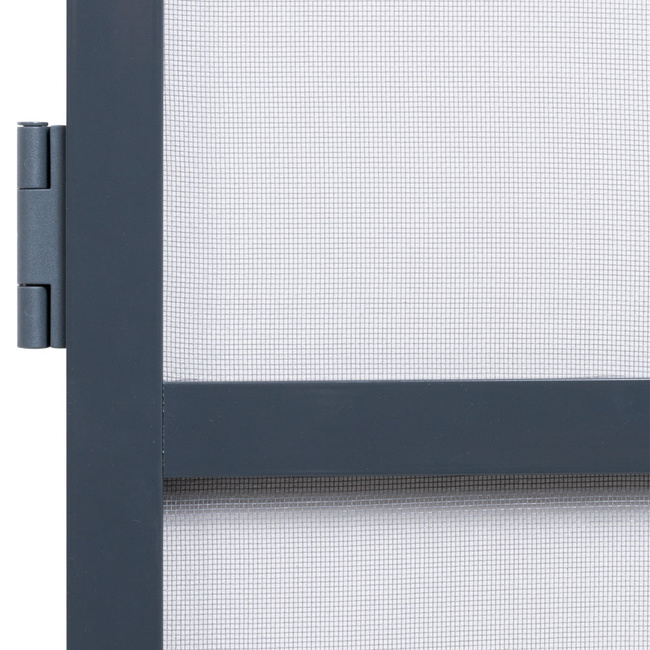 Moskitiera drzwiowa ramowa antracyt 100x235 cm COMFORT - zestaw