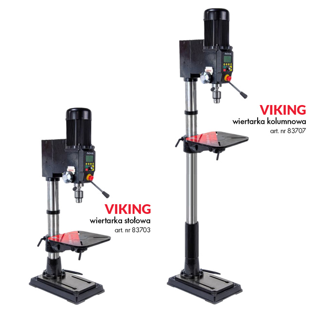 Wiertarka kolumnowa, wolnostojąca Viking DVR Nova