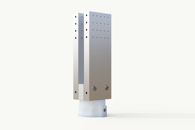 Dysza do czopów podwójna - męska 40 x 10 x 10 x 10 mm