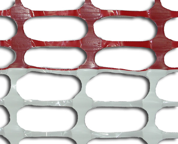 Siatka ostrzegawcza wzmocniona biało-czerwona szer. 100cm x 50m