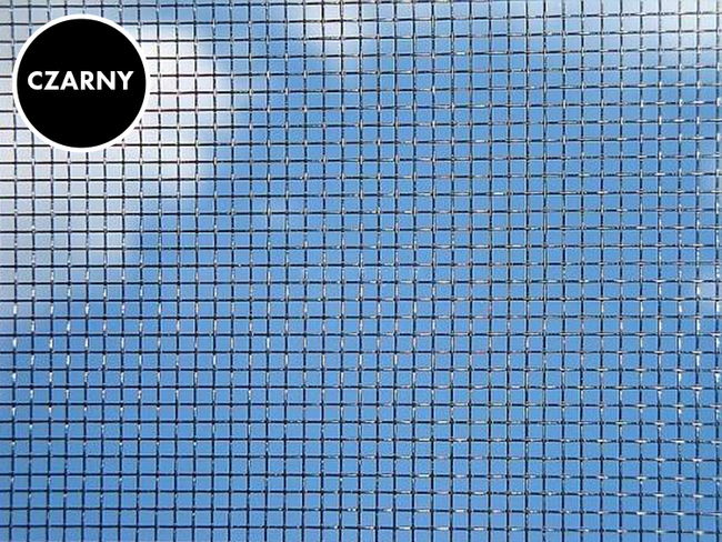 Moskitiera, siatka ze stali nierdzewnej czarna szer. 1.22m
