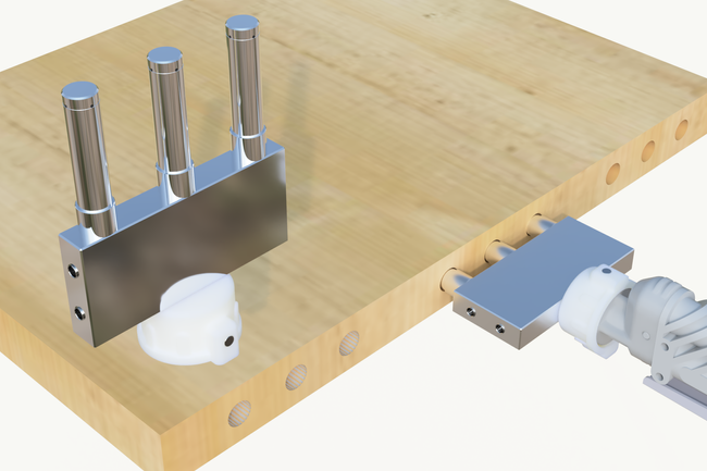 Dysza do gniazd pod kołki ? 12 mm- potrójna